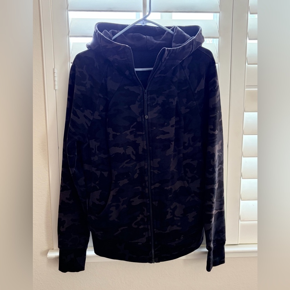 Lululemon Black Camo Scuba Hoodie